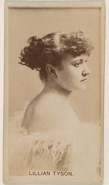 Kinney Brothers Tobacco Company, Lillian Tyson, from the Actresses series (N245) issued by Kinney Brothers to promote Sweet Caporal Cigarettes