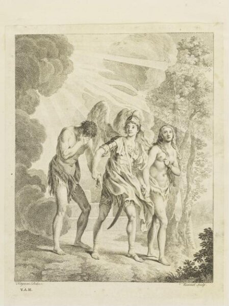 Francis Hayman, Adam and Eve expelled from Paradise
