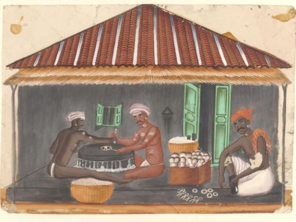 Unknown, One of ten drawings of shops.