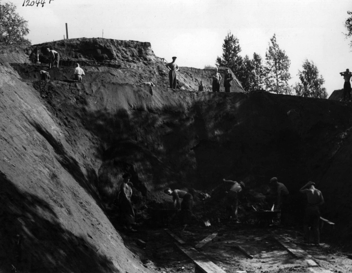 Anders Beer Wilse, Gravhaug Utgravning Raknehaugen
