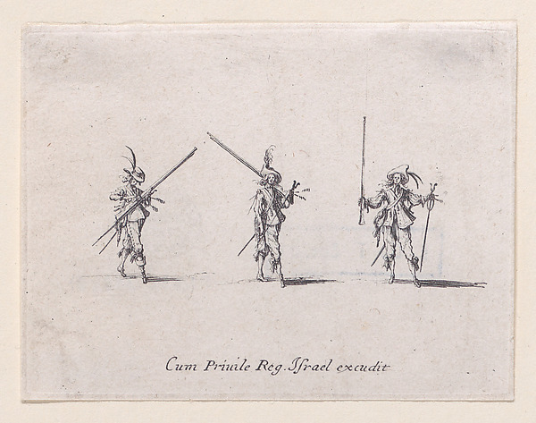 Jacques Callot, L'Exercice de L'Arquebuse: Le Chargement (Drill of the Arquebus: The Loading), from "Les Exercices Militaires" (The Military Exercises)
