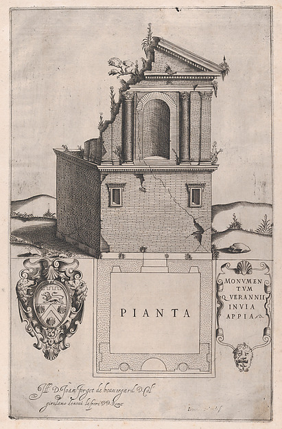 Anonymous, Sepulchre of Verannius, from "Speculum Romanae Magnificentiae"