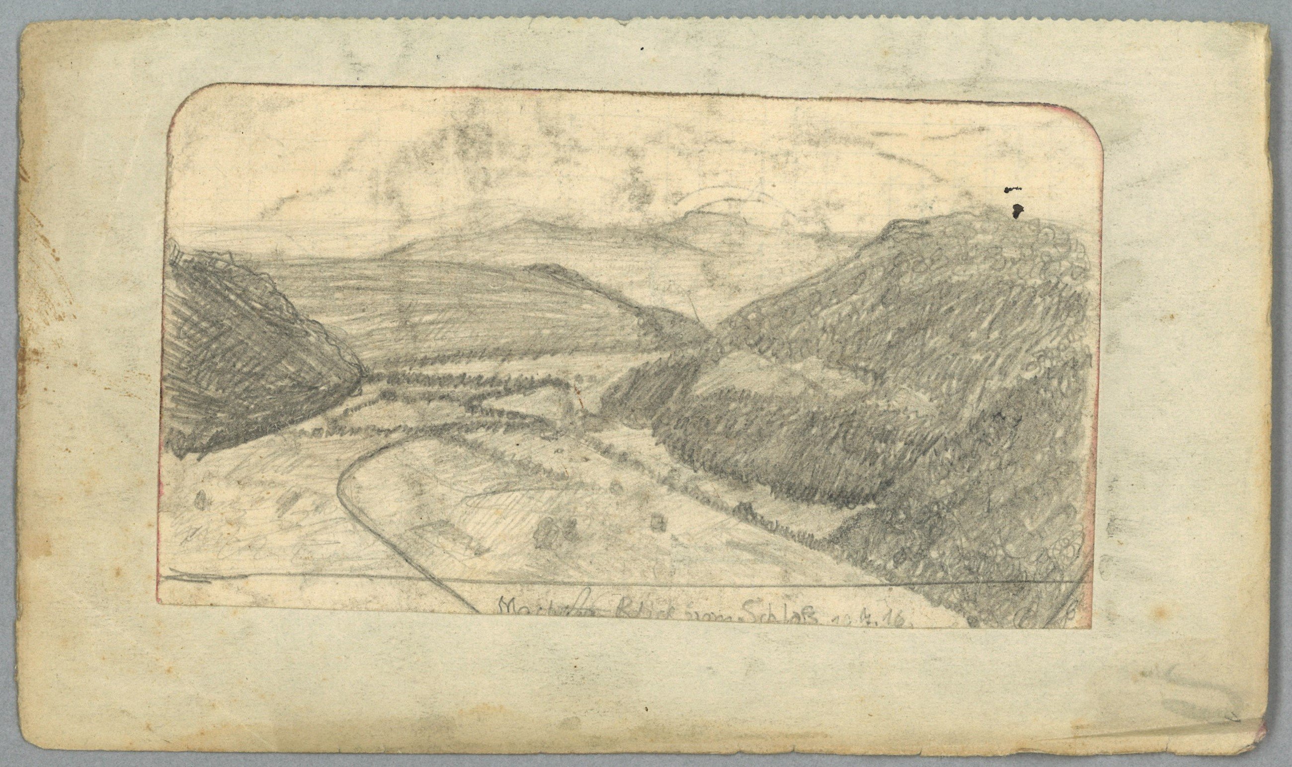 Margarete Wendel, Marburg/Lahn (Hessen): Blick vom Schloss
