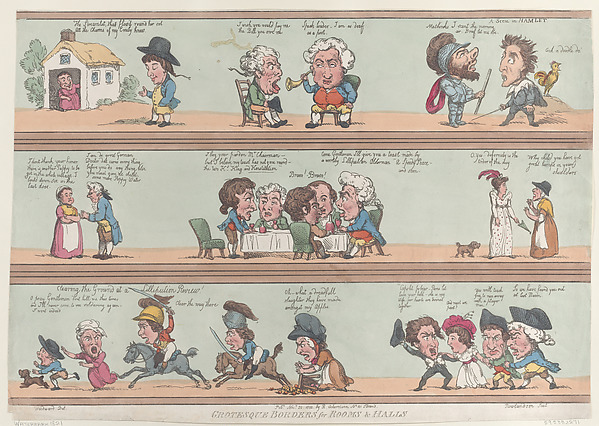 Thomas Rowlandson, Grotesque Borders for Rooms & Halls