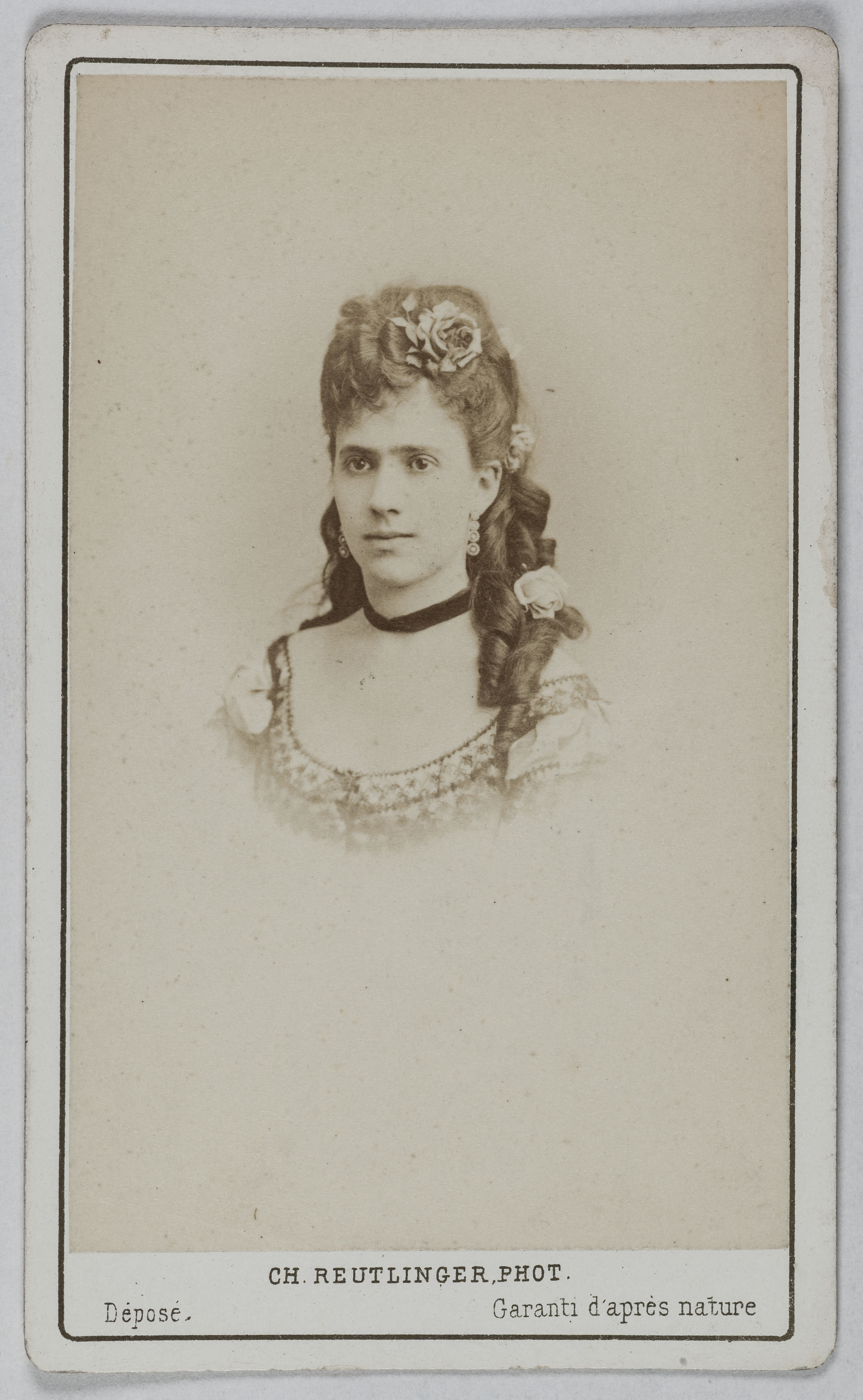 Charles Reutlinger, Portrait de Ganetti (actrice au théâtre Lyrique et à l'Opéra comique)