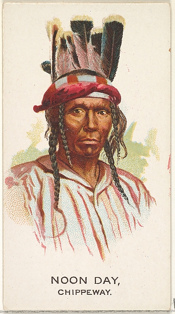 Allen & Ginter, Noon Day, Chippeway, from the American Indian Chiefs series (N2) for Allen & Ginter Cigarettes Brands