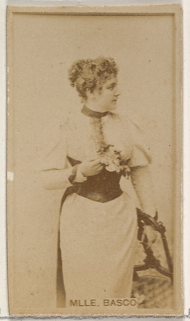 Allen & Ginter, Mlle. Basco, from the Actors and Actresses series (N45, Type 8) for Virginia Brights Cigarettes