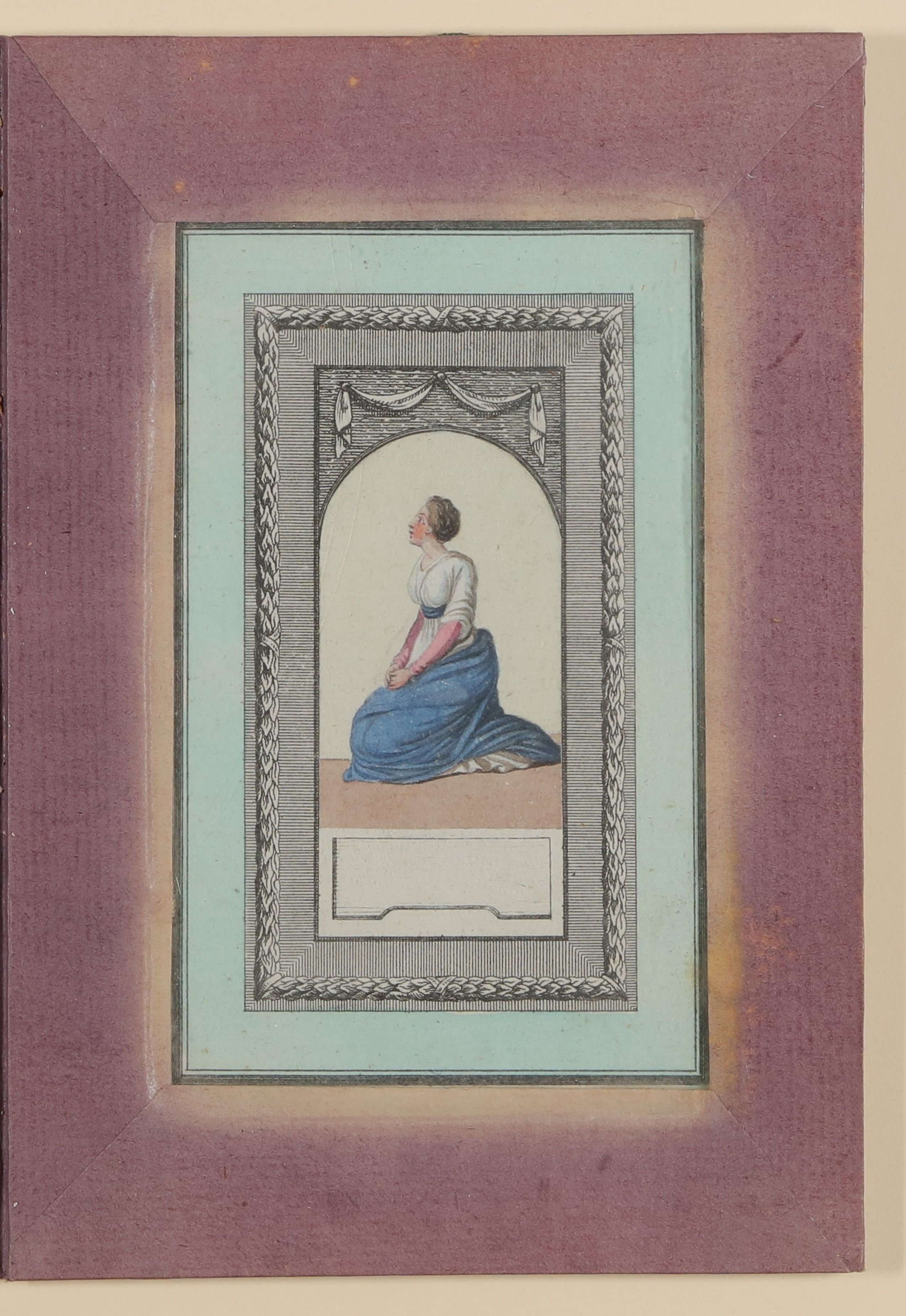 Daniel Nikolaus Chodowiecki, Knieende Frauensperson [Teil der Kassette "CHODOWIECKI, FRAUEN, Bd. 3"]