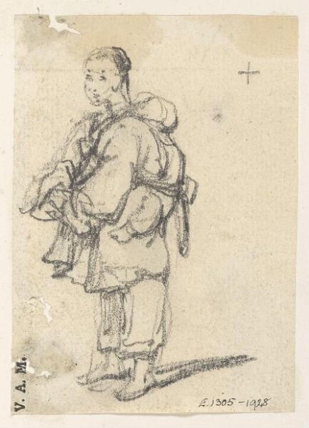George Chinnery, A boatwoman with a child on her back