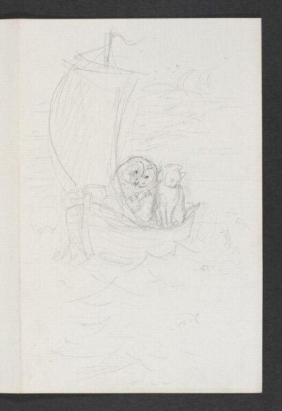 Potter, Beatrix, Drawings for 'The Owl and the Pussy-cat'