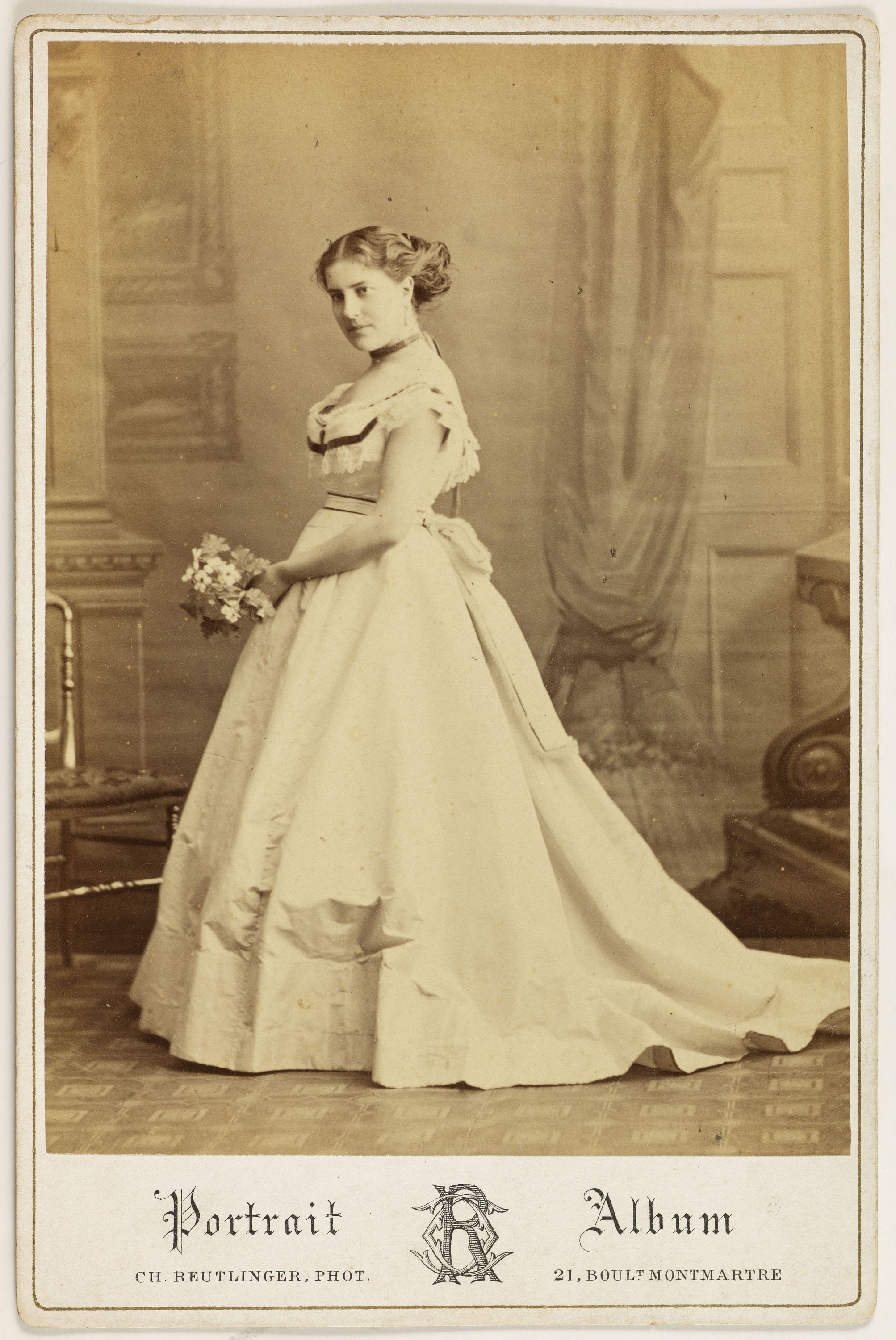 Charles Reutlinger, Portrait de Marie-Anne Valentine Angelo (1847- ?), actrice