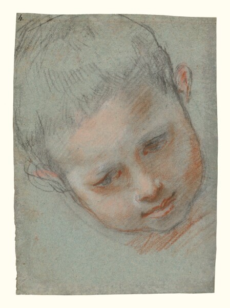 Federico Barocci, Head of a Boy (recto); Figure Studies (verso)