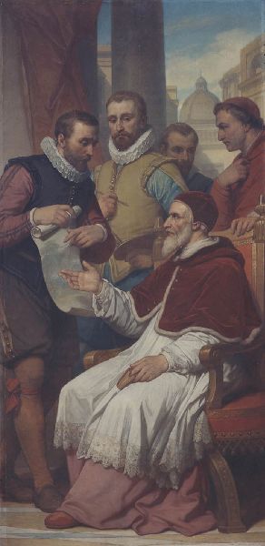 Nicaise De Keyser, The Painters Matthijs and Paul Bril in Rome