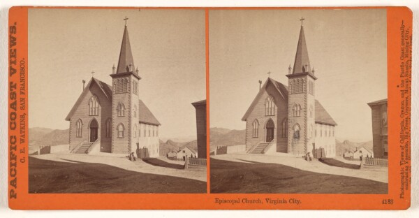Carleton Watkins, Episcopal Church, Virginia City.