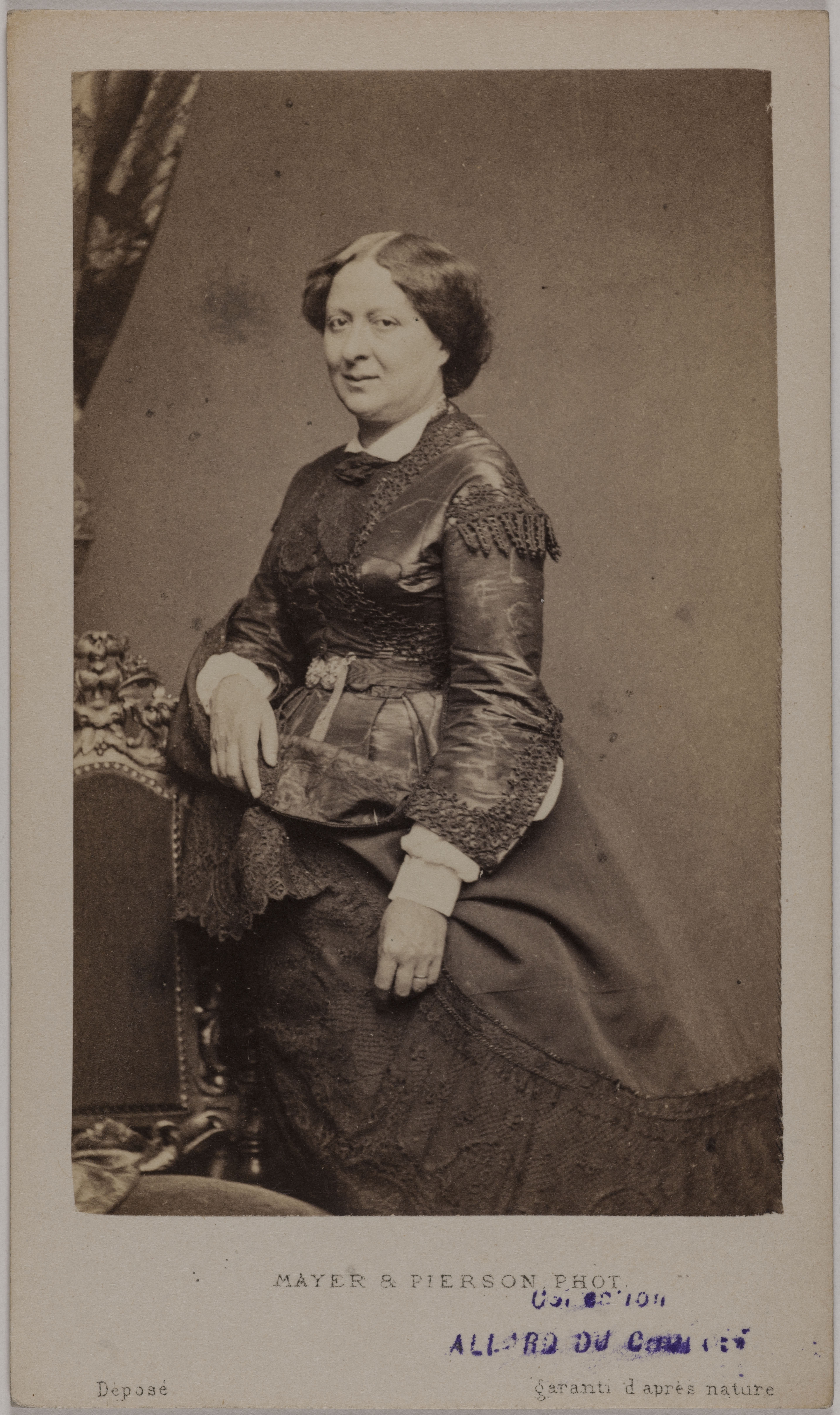 Mayer Frères et Pierson, Portrait d'Arnould-Plessy (Jeanne Plessy d'Arnould, dite) (1819-1897), (actrice)
