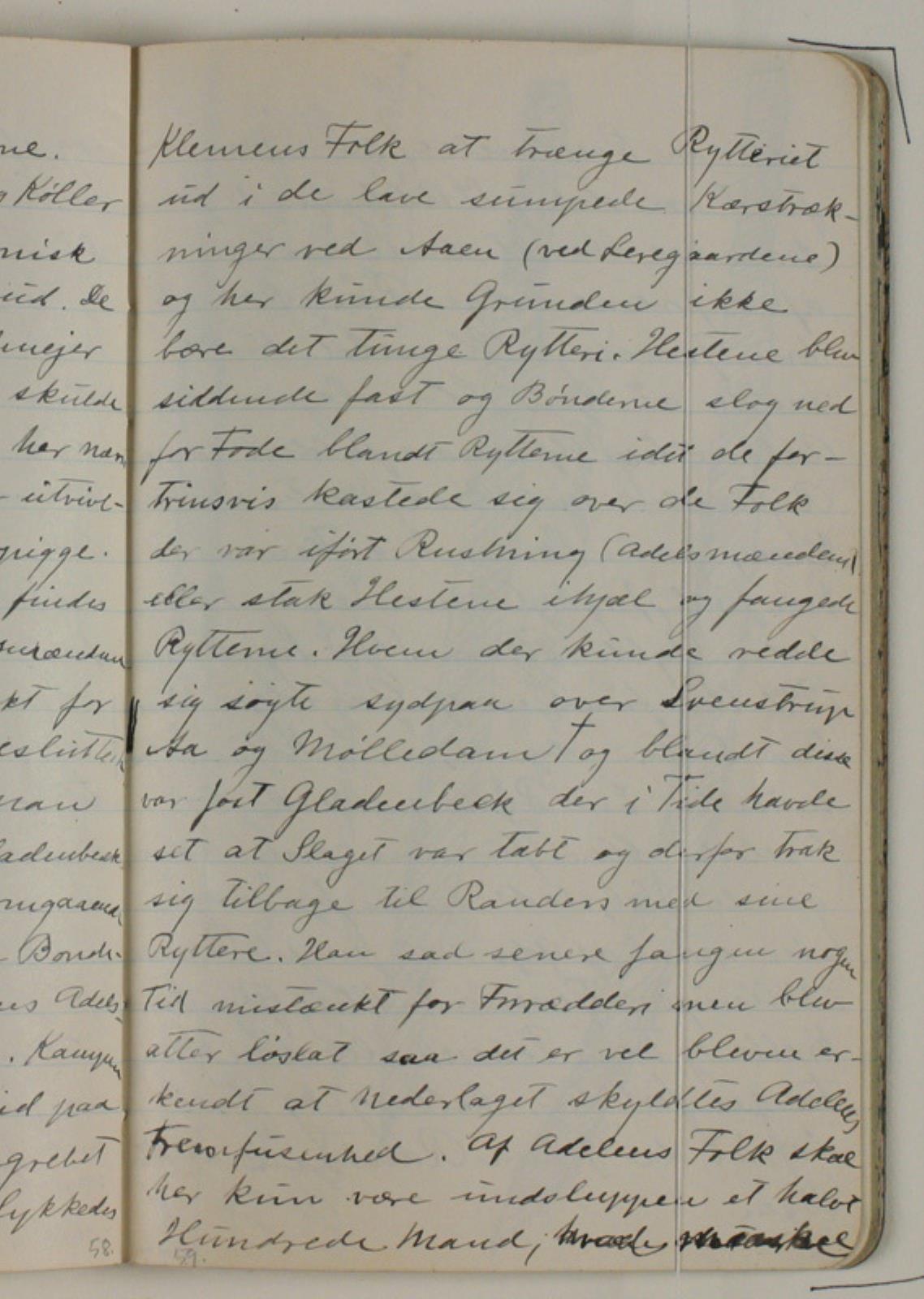 Niels Larsen Stevns, Notater vedrørende Skipper Klementes opstand og slaget ved Svendstrup mose. Afskrift efter Vendsyssel Aarbøger 1925
