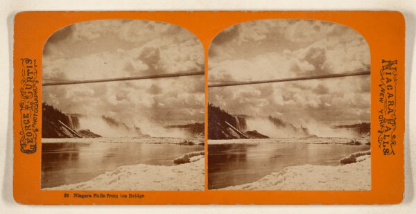 George E. Curtis, Niagara Falls from Ice Bridge. [Niagara Falls]