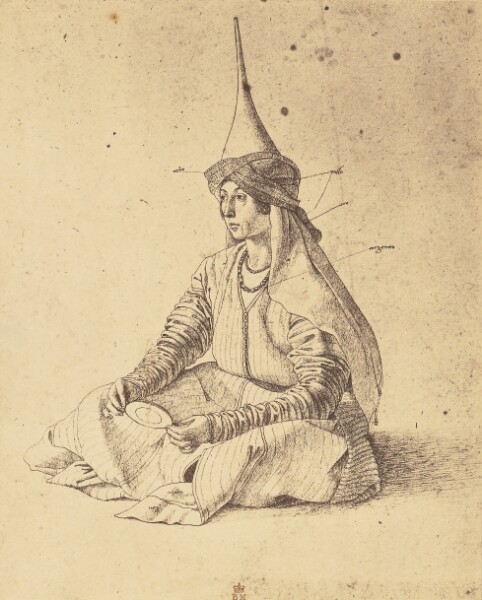 Roger Fenton, [Drawing of a Seated Turkish Woman by Gentile Bellini]
