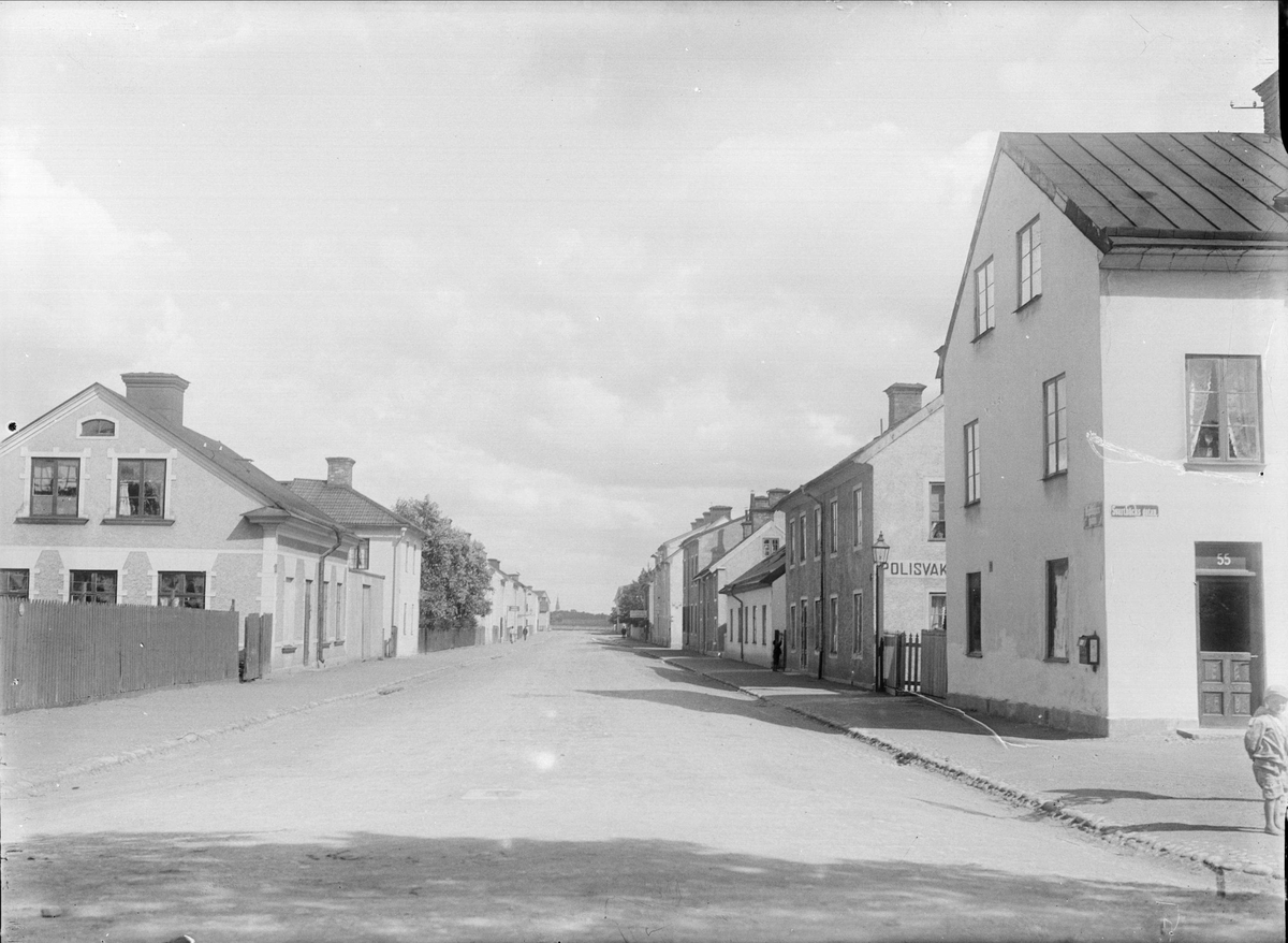 Alfred Dahlgren, The Replagaregatan - Svartbäck Street, the Quarter Finn and Blenda, Svartslagen, Uppsala 1908