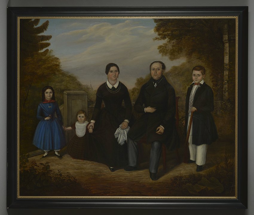 Albert Eisfeld (Maler), Eisfeld, Albert: Die Tuchmacherfamilie Haberlandt, 1849