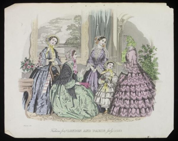 Unknown, Fashions for London and Paris July 1853