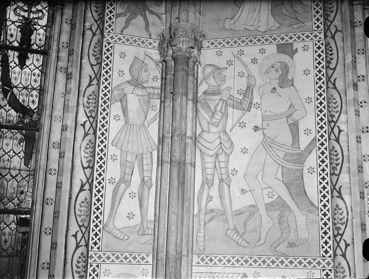 Paul Sandberg, Lime painting in Uppsala Cathedral, Uppsala 1948