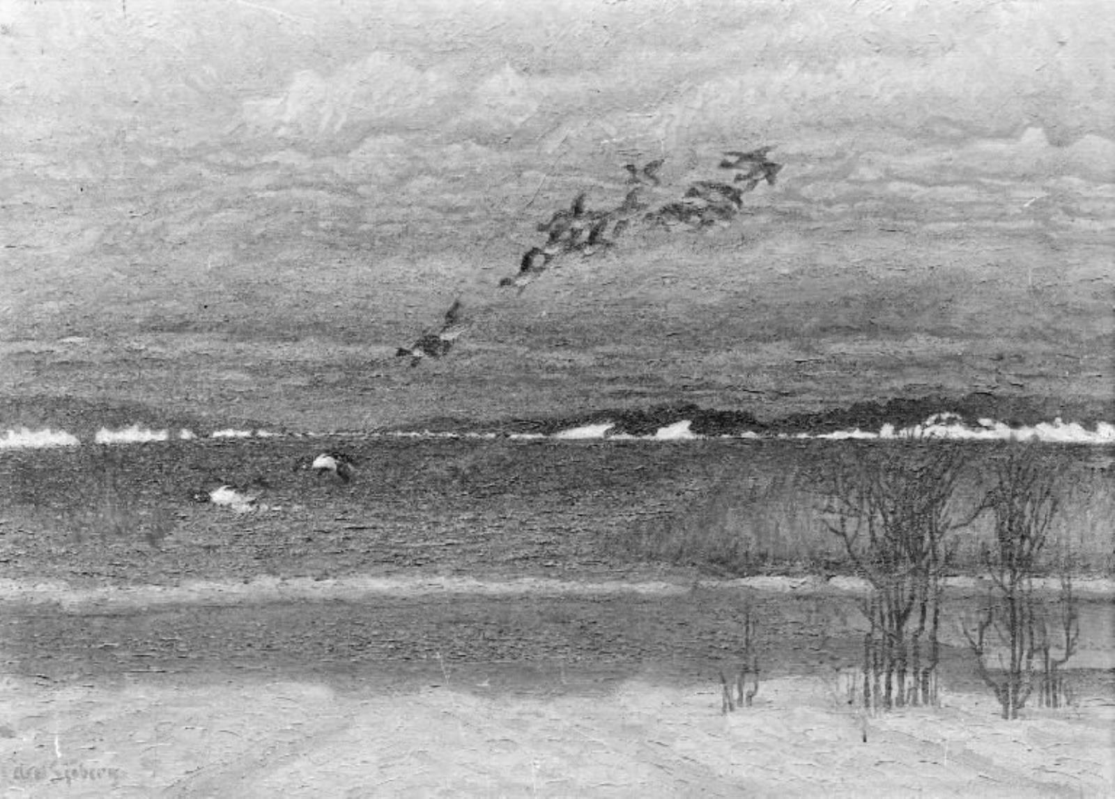 Axel Sjöberg, Det begynder at blive vinter