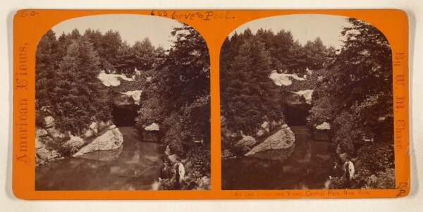 William M. Chase, [Cave and Pool, Central Park, New York City]