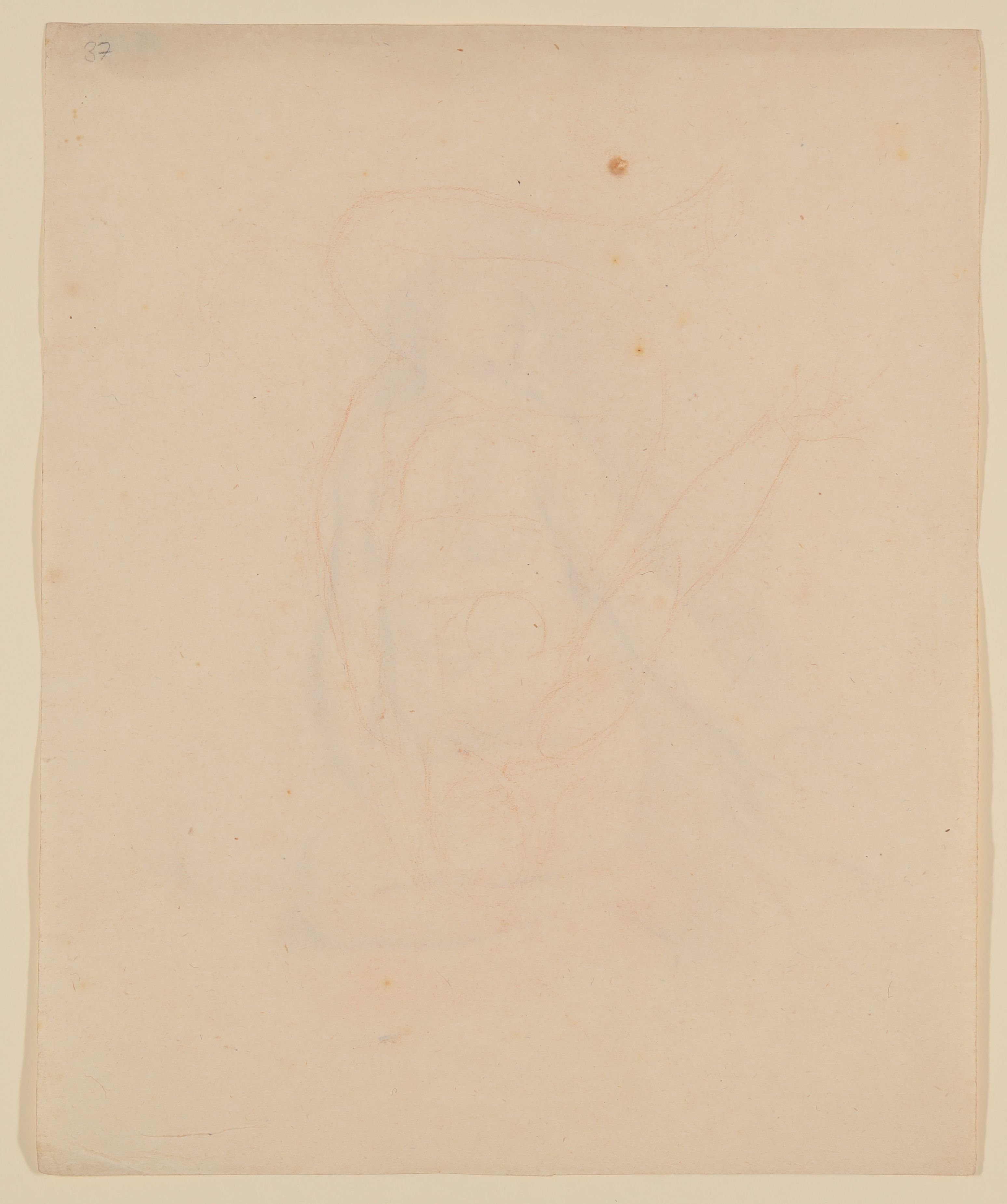 Martin Gottlieb Klauer, Schematischer kniender weiblicher Akt nach rechts