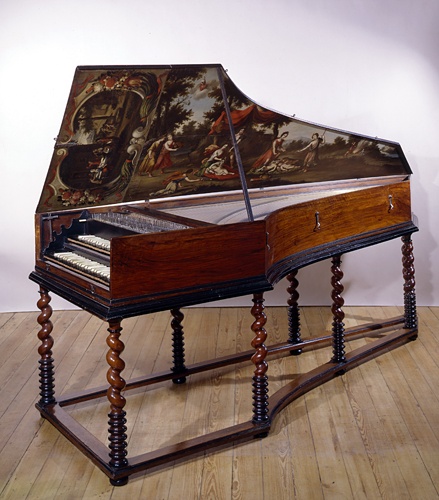 Unknown artist, Zweimanualiges Cembalo, Claude Labrèche zugeschrieben
