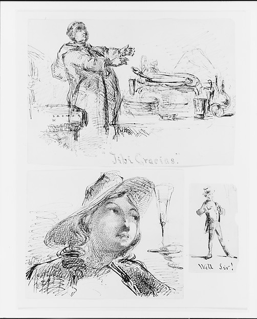 James McNeill Whistler, Well Sir! (from Sketchbook)