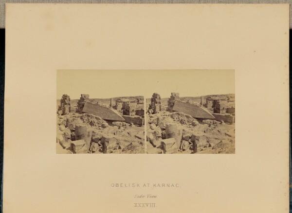 Francis Frith, Obelisk at Karnac. Side View