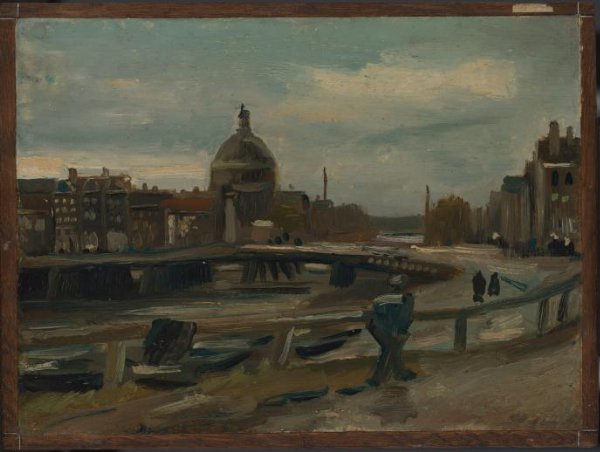 Vincent van Gogh, Het Singel bij de Lutherse Kerk te Amsterdam
