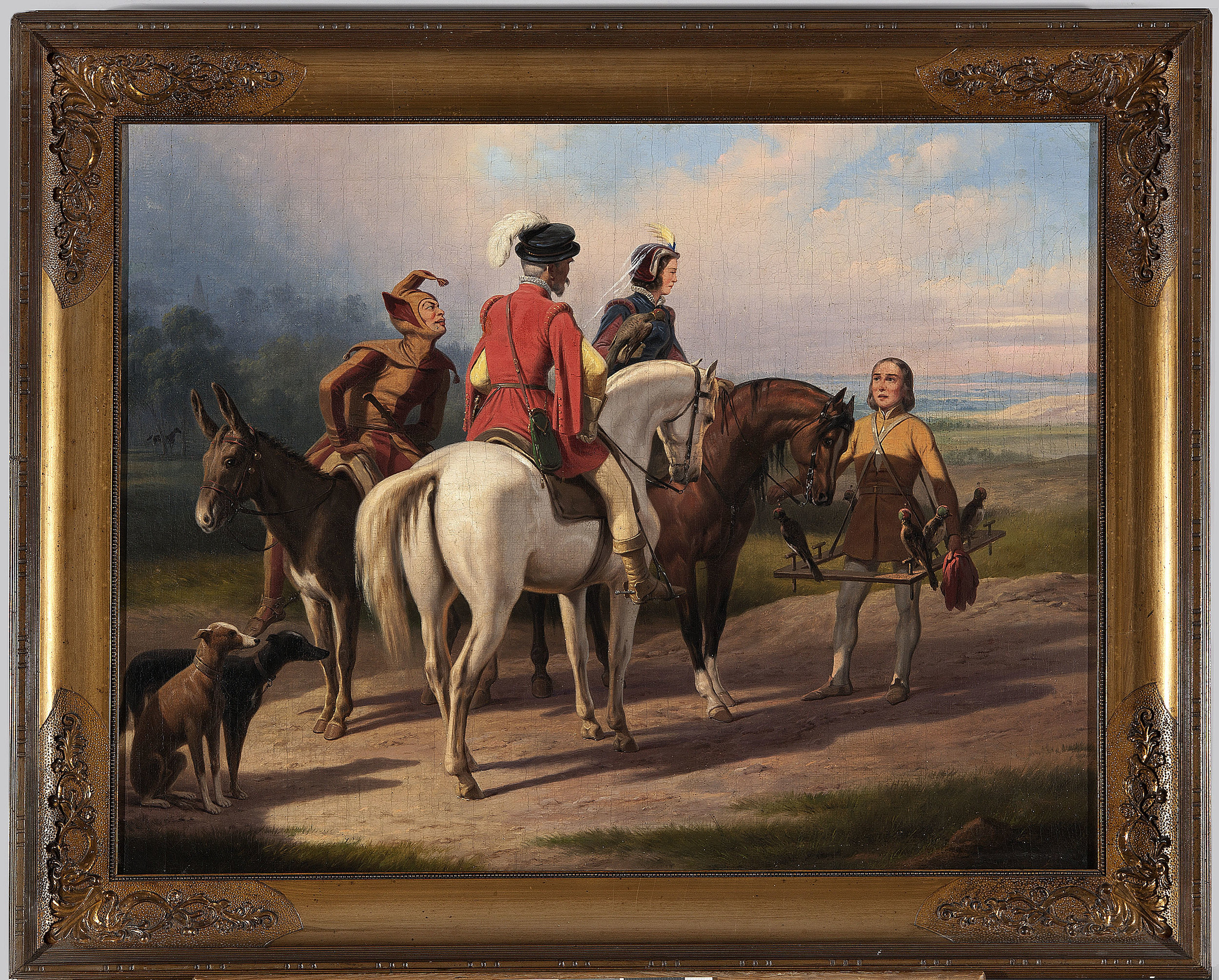 January Suchodolski, Hunting with falcons