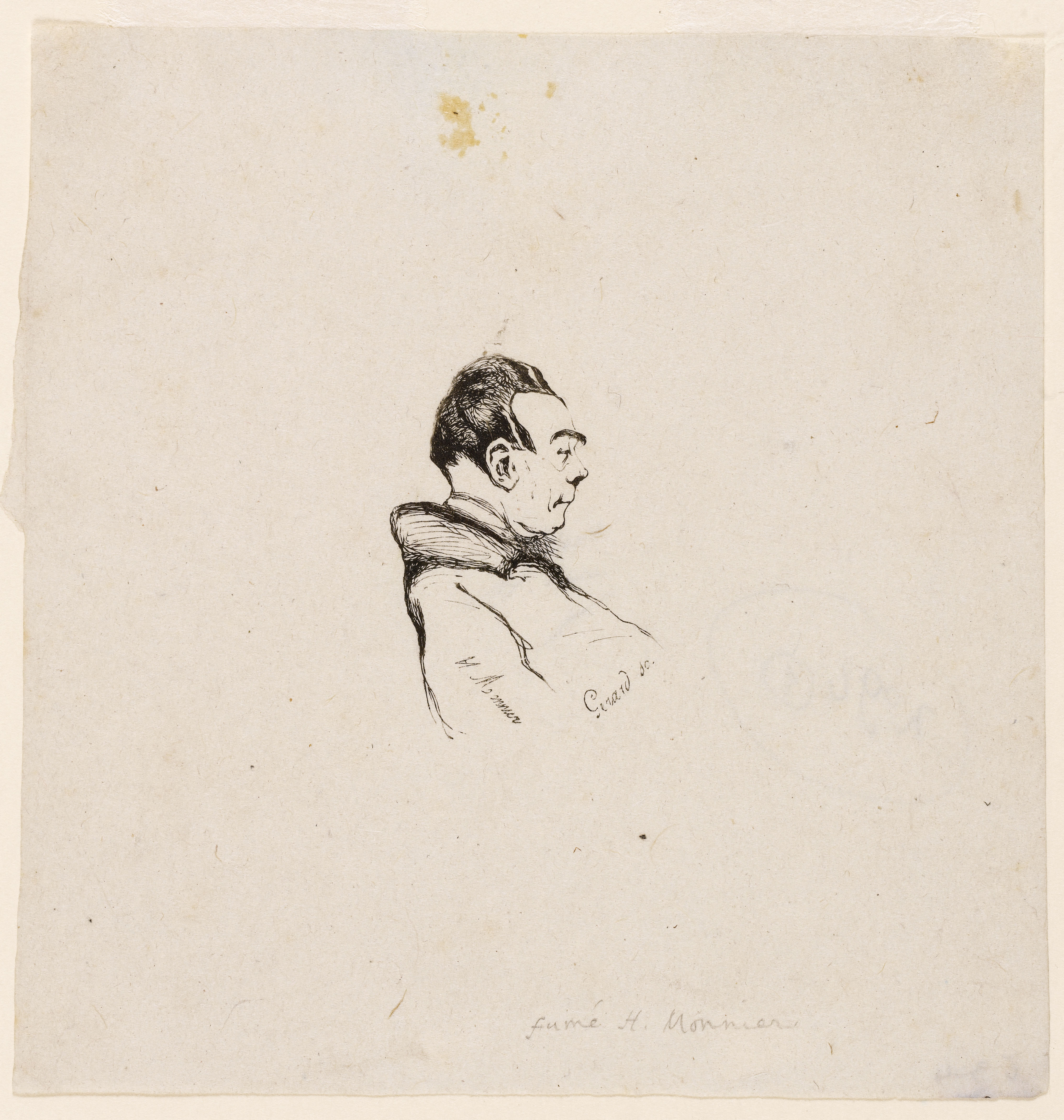 Henry Monnier, Portrait présumé d'Honoré de Balzac