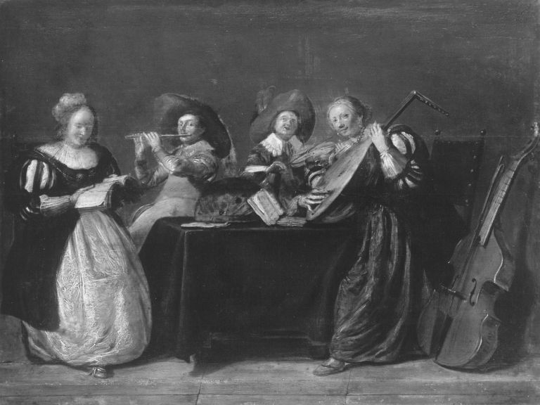 Dirck Hals, Elegant company playing music