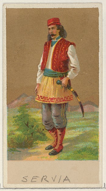 Allen & Ginter, Serbia, from the Natives in Costume series (N16), Teofani Issue, for Allen & Ginter Cigarettes Brands