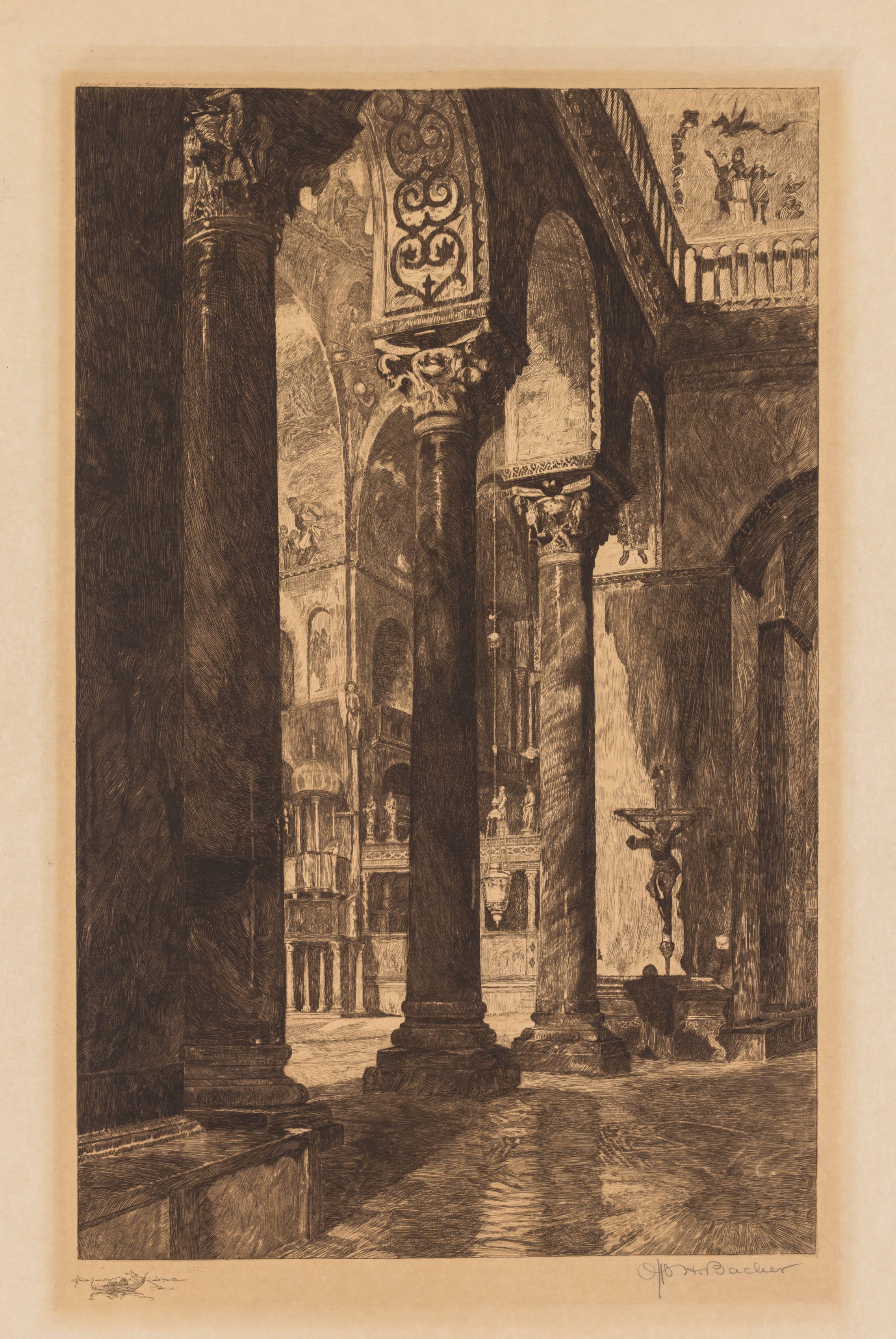 Otto H. Bacher, Interior of St. Mark's, Venice