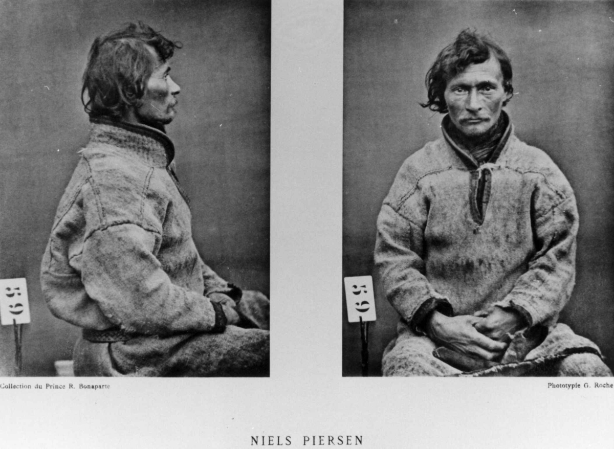 G. Roche, Roland Bonaparte sin samling. Portrett av Niels Piersen. Inngår i Bonapartes sameportretter som nr. 59. Bonaparte