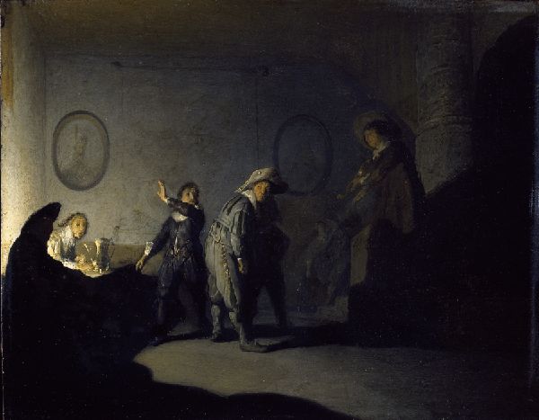 Rembrandt, Interior with Figures ('La Main Chaude')
