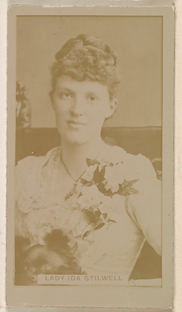 Kinney Brothers Tobacco Company, Lady Ida Stilwell, from the Actresses series (N245) issued by Kinney Brothers to promote Sweet Caporal Cigarettes