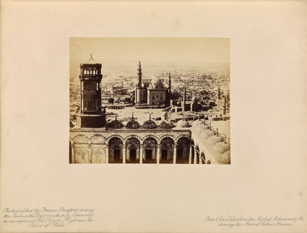Francis Bedford, Cairo - View from the Mosk of Mohammed Ali, Showing the Mosk of Sultan Hassan