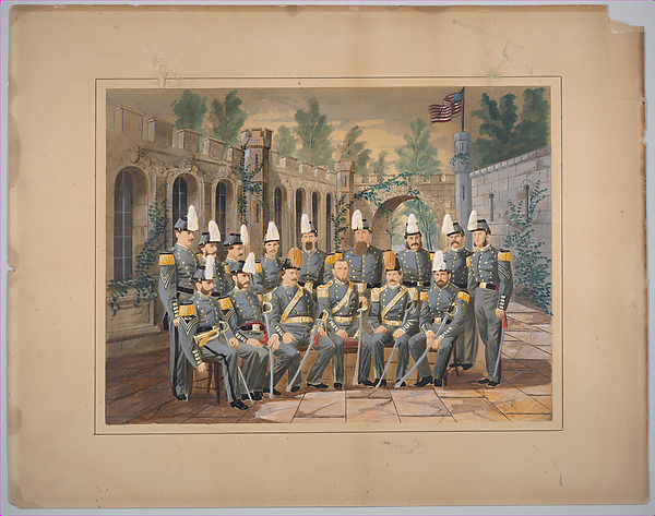 Unknown, [Non-Commissioned Officers and Staff of an American National Guard Regiment]
