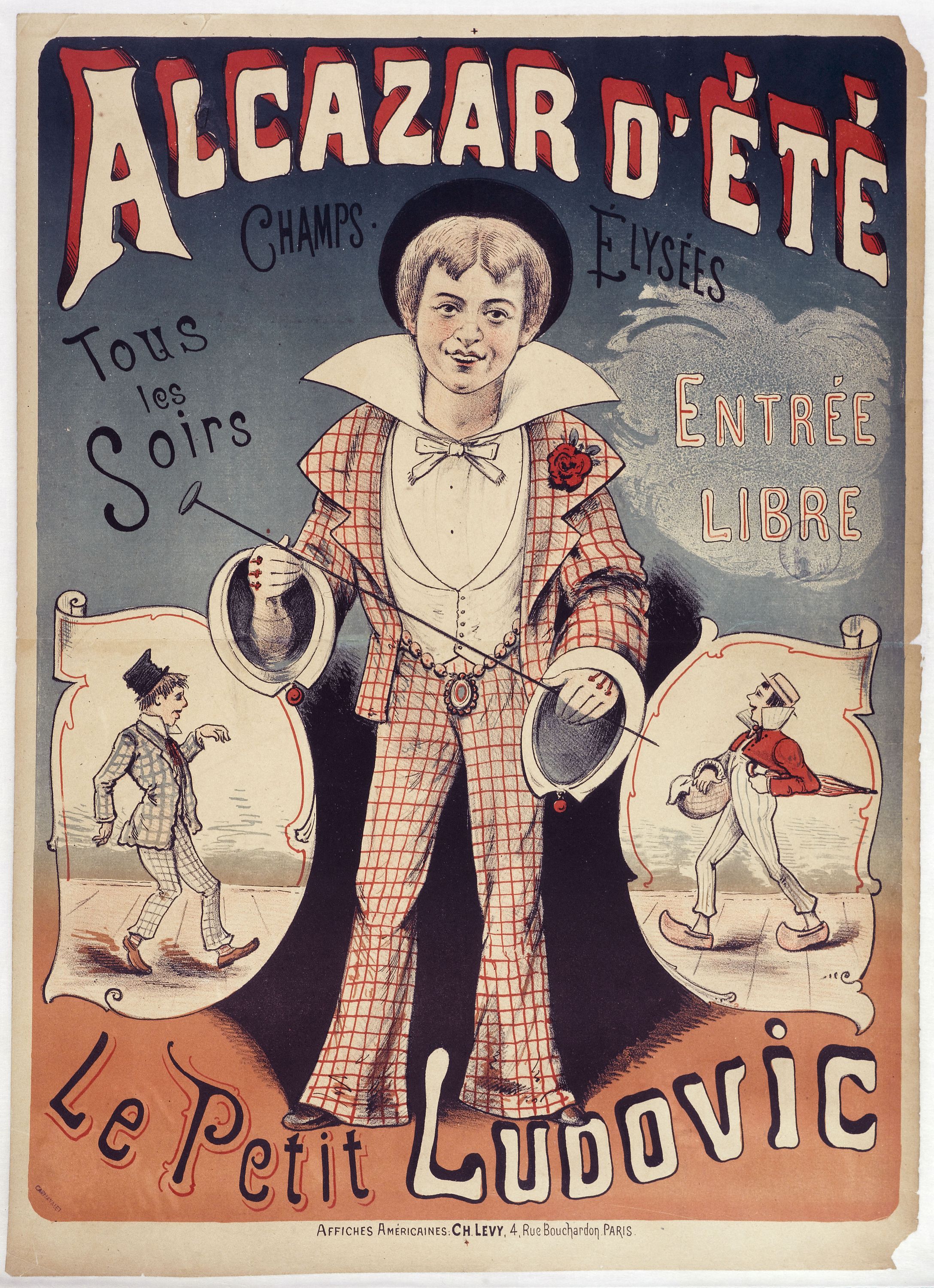 Anonyme, ALCAZAR D'ETE/ CHAMPS-ELYSEES/ Tous/ les/ Soirs/ ENTREE LIBRE/ Le Petit LUDOVIC