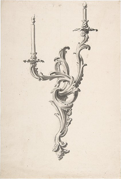 Anonymous, French, 18th century, Design for a Sconce