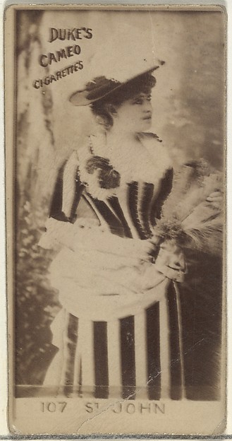 W. Duke, Sons & Co., Card Number 107, Marie St. John, from the Actors and Actresses series (N145-4) issued by Duke Sons & Co. to promote Cameo Cigarettes