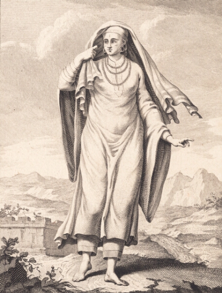 J.F. Clemens, En stående arabisk kvinde