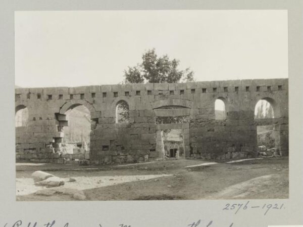 K.A.C. Creswell, North Façade of Umayyad Mosque, Amman Citadel, Amman