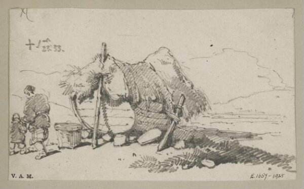 George Chinnery, A Chinese boat-dwelling on the beach