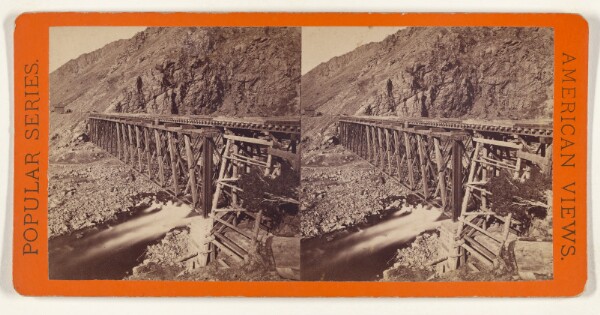 Edward and Henry T. Anthony & Co., R.R. Bridge and Devils Gate - Weber Canon. [Pacific R.R.]